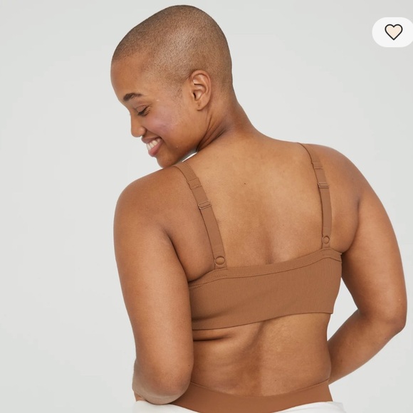 OFFLINE By Aerie Ribbed Square Neck Sports Bra in Cedar Expedition - Picture 2 of 9